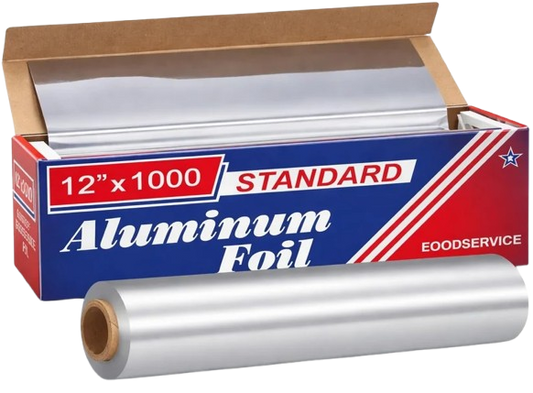 12" x 1000' Aluminum Foil Roll, Heavy-Duty, Food Service, Cooking & Baking
