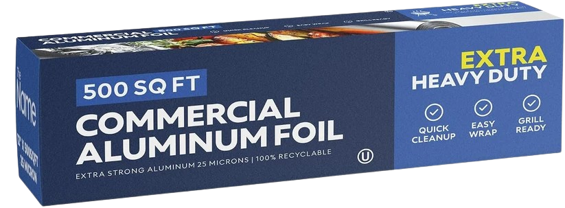 12" x 500' Aluminum Foil Roll, Heavy-Duty, Commercial Food Service, Cooking & Storage