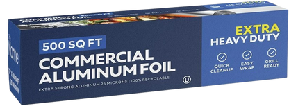 12" x 500' Aluminum Foil Roll, Heavy-Duty, Commercial Food Service, Cooking & Storage